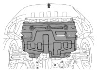 Unterfahrschutz für VW Polo, 4 mm Aluminium gepresst...