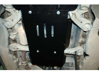 Skid plate for VW Touareg, 5 mm aluminium (gear box + transfer case)