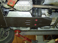 Skid plate for Suzuki Grand Vitara, 2,5 mm steel (gear box + transfer case)
