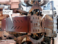 Skid plate for Isuzu D-Max 2012-, 2,5 mm steel (gear box)
