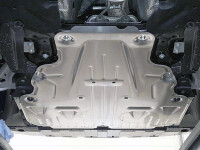 Unterfahrschutz für Mercedes GLA 2014-, 1,8 mm Stahl gepresst (Motor + Getriebe)