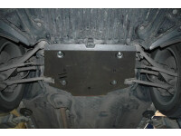 Skid plate for Mercedes GLK 2012-, 2 mm steel (engine +...