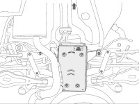 Unterfahrschutz für Hyundai Santa FE 2012-, 2,5 mm Stahl (Differential Hinterachse)