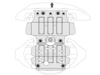 Skid plate for Isuzu D-Max 2012-, 2,5 mm steel (engine)