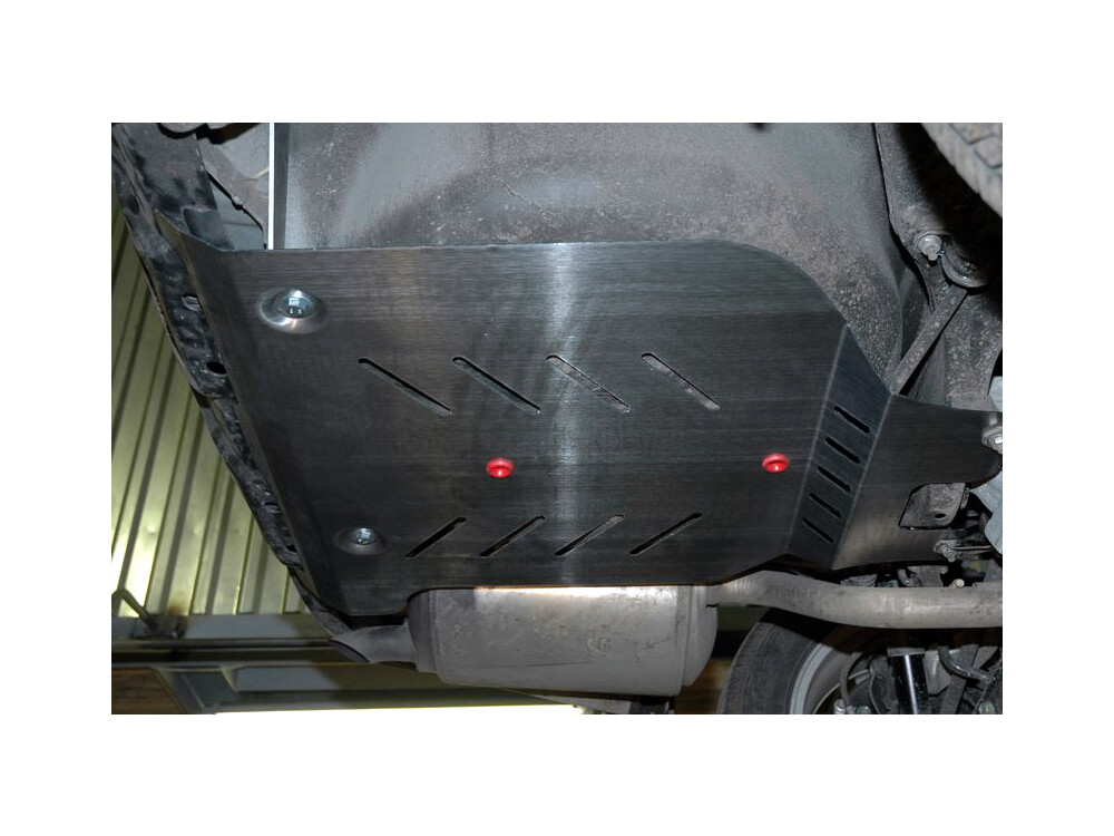Unterfahrschutz für Nissan X-Trail 2007-, 4 mm Aluminium (Heckbereich)