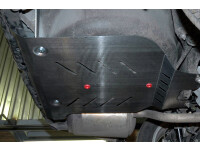 Skid plate for Nissan X-Trail 2007-, 4 mm aluminium (rear bumper)