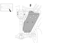 Unterfahrschutz für Toyota Hilux 2016-, 4 mm Aluminium (Tank)