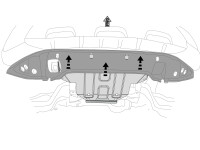 Unterfahrschutz für Renault Alaskan, 2,5 mm Stahl gepresst (Set)