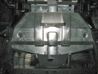 Skid plate for Renault Alaskan, 6 mm aluminium (gear box)