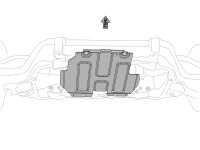 Unterfahrschutz für Mercedes X, 6 mm Aluminium...