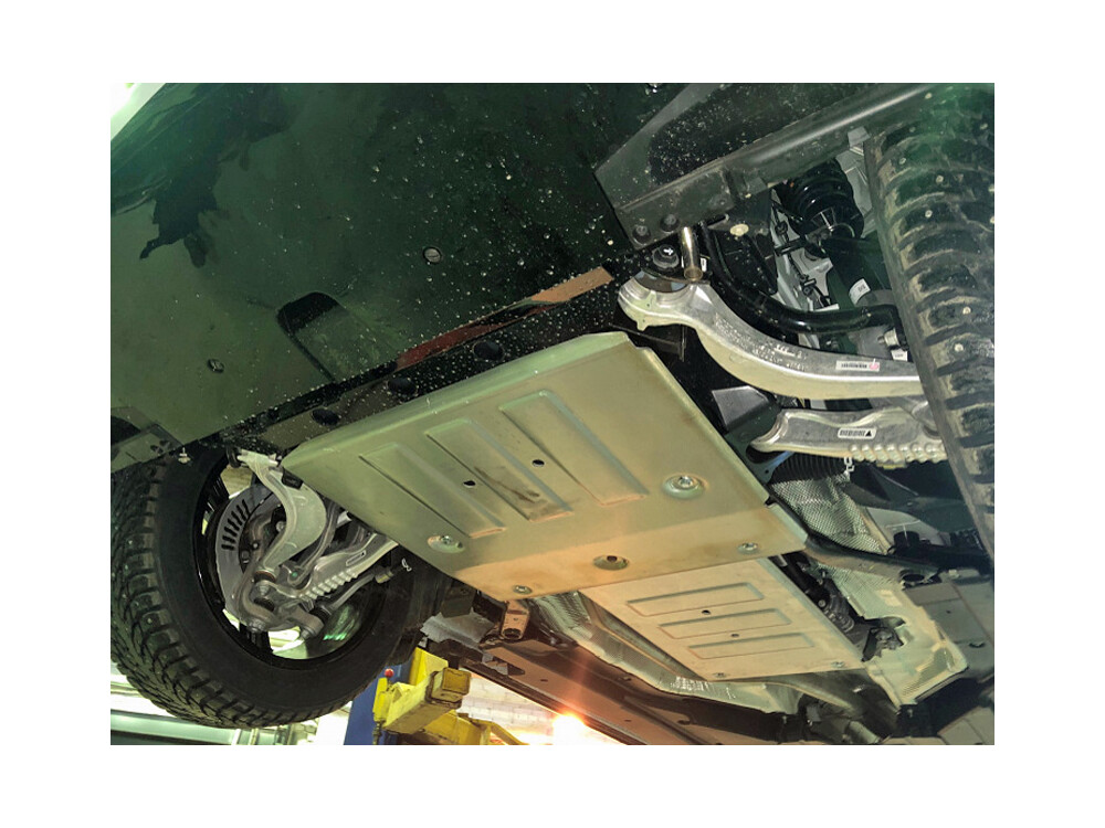 Unterfahrschutz für Range Rover Velar, 4 mm Aluminium gepresst (Motor + Getriebe)