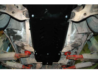 Skid plate for Mitsubishi Pajero L040, 2,5 mm steel (gear box + transfer case)