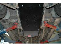 Skid plate for Mitsubishi Pajero V20, 2,5 mm steel (gear box + transfer case)