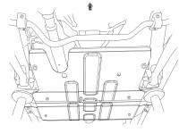 Skid plate for Toyota Land Cruiser J7 2019-, 6 mm aluminium (gear box + transfer case)