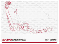 Bravo Snorkel Ansaugschnorchel für Mitsubishi Pajero V80