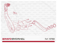 Bravo Snorkel for Toyota Land Cruiser J15