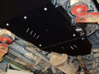 Skid plate for Toyota Land Cruiser J9, 2,5 mm steel (gear box + transfer case)