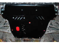 Skid plate for Fiat Sedici, 5 mm aluminium (engine + gear...