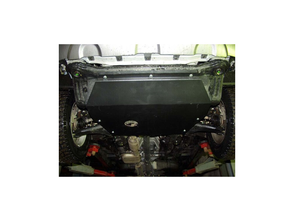 Unterfahrschutz für Hyundai Santa FE 2001-, 2 mm Stahl (Motor + Getriebe)