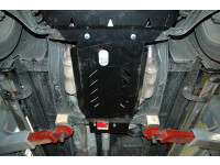Skid plate for Jeep Cherokee KJ/KK, 2,5 mm steel (gear box + transfer case)
