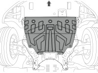 Unterfahrschutz für Mazda 6 2012-, 3 mm Aluminium...