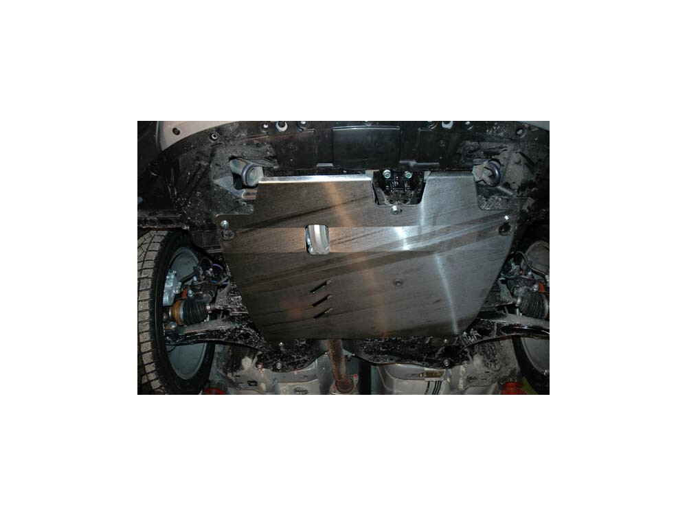 Unterfahrschutz für Mitsubishi Outlander 2003-, 2 mm Stahl gepresst (Motor + Getriebe)