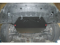 Skid plate for Mitsubishi Outlander 2012-, 2 mm steel (engine + gear box)