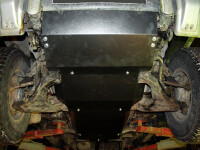 Skid plate for Mitsubishi Pajero V20, 2,5 mm steel (engine)