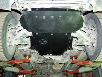 Skid plate for Nissan Terrano II, 2 mm steel (engine +...