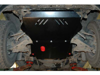 Skid plate for Nissan Terrano, 2 mm steel (engine + gear...